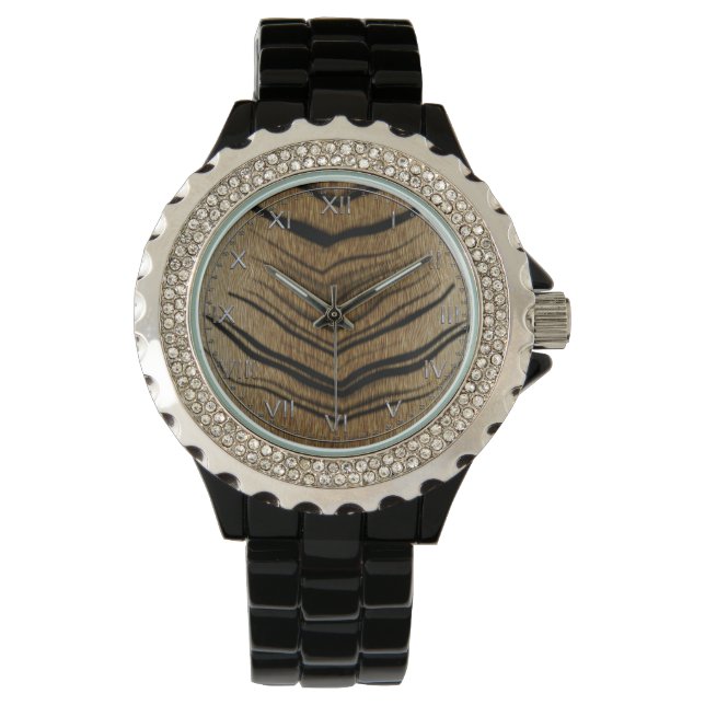 Safari Knight Animal Print Watch (Front)