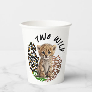 Safari Leopard Birthday Wild One Two Wild Party Paper Cups