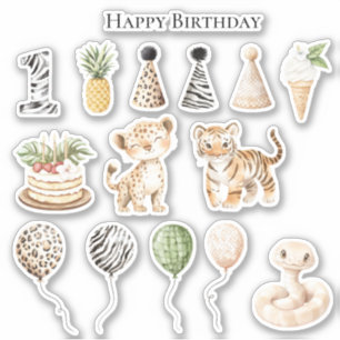 Safari Leopard Zebra Snake Birthday