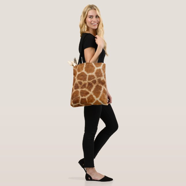 Safari Lovers Giraffe Print Tote Bag (On Model)