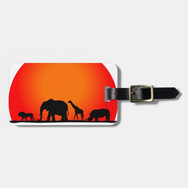 Safari Luggage Tag (Front Horizontal)