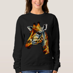 Safari Night, Zoo Animal, Giraffe Animal Lovers De Sweatshirt