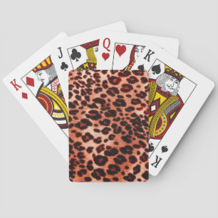 safari orange Art Playing Cards