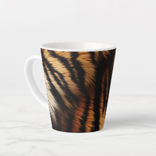 Safari Orange Black Tiger Latte Mug