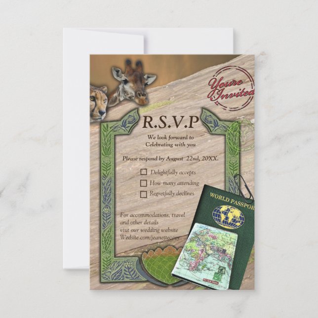 Safari Outdoor RSVP Card (Front)