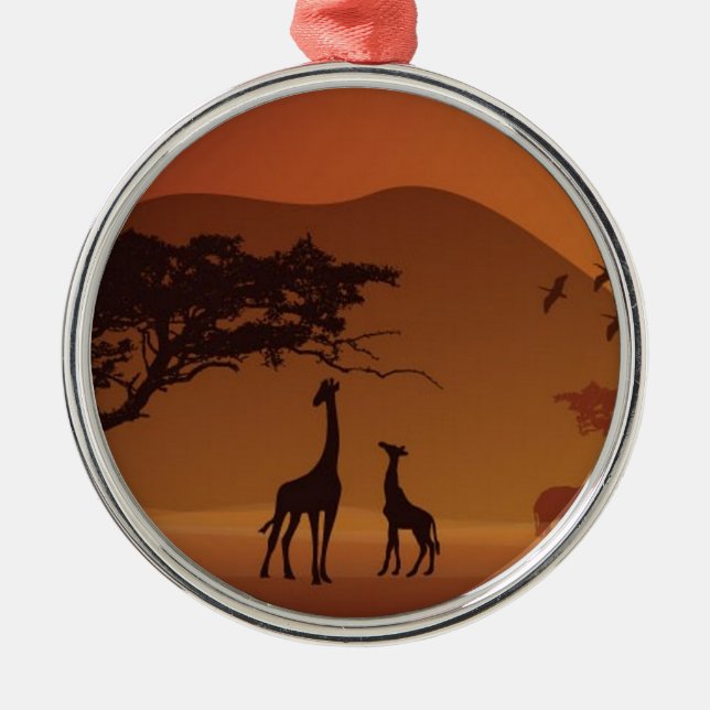 Safari park metal tree decoration (Front)