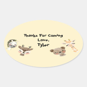 Safari Party Thank You Sticker
