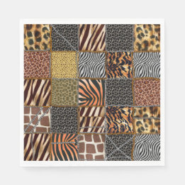 Safari patchwork Paper Napkins