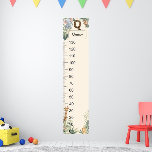 Safari Personalised Name Monogram Q Growth Chart (Creator Uploaded)