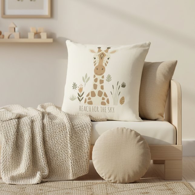 Safari Portrait Giraffe Ivory ID1264 Cushion (Creator Uploaded)