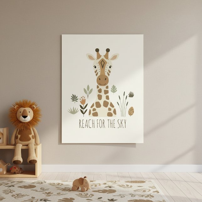 Safari Portraits Giraffe Ivory ID1264 Poster (Creator Uploaded)
