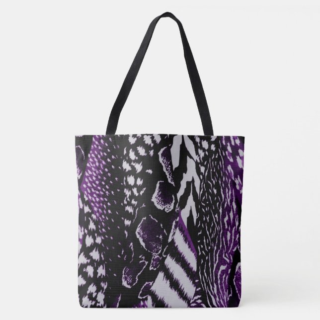 Safari Purple Tote Bag (Front)