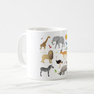 Safari Savanna Animals Coffee Mug