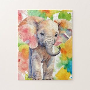 Safari Serenity Elephant Jigsaw Puzzle