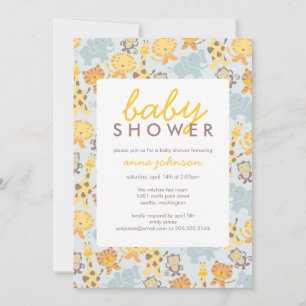 Safari Shower Invitation