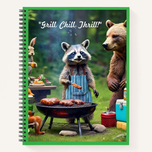 "Safari Sizzle Party" Notebook (Front)