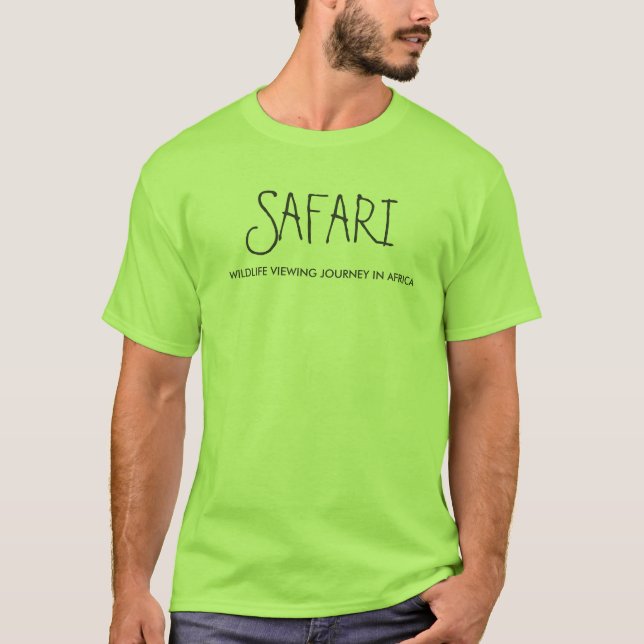SAFARI SKETCH - STONEA T-Shirt (Front)