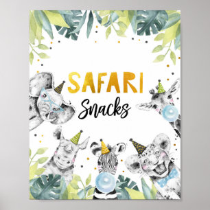 Safari Snack Safari Party Animals Birthday Sign