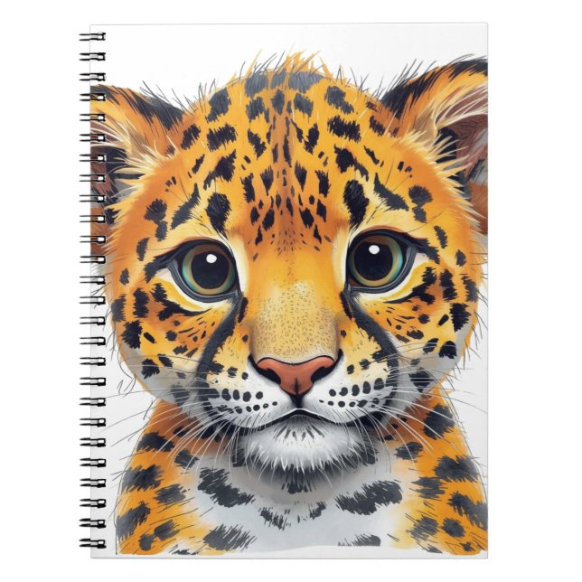 Safari Spirit Cheetah Cub  Notebook (Front)