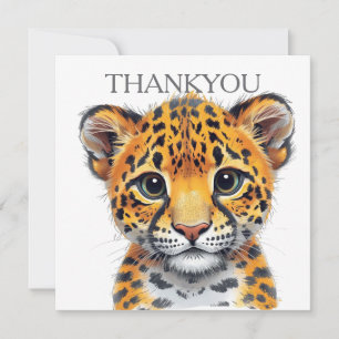 Safari Spirit Cheetah Cub Thank You Card