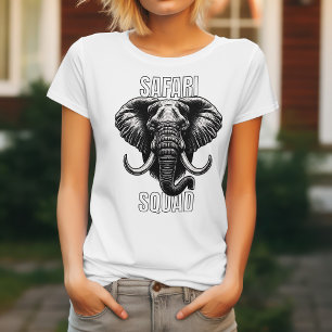 Safari Squad African Elephant Zoo Adventure T-Shirt