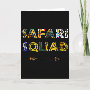 Safari Squad African Family Vacation Summer Vacay Card