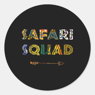 Safari Squad African Family Vacation Summer Vacay Classic Round Sticker