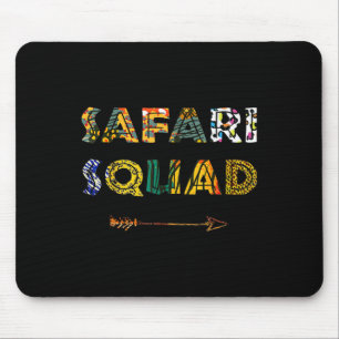 Safari Squad African Family Vacation Summer Vacay Mouse Mat