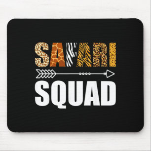 Safari Squad African Family Vacation Summer Vacay Mouse Mat