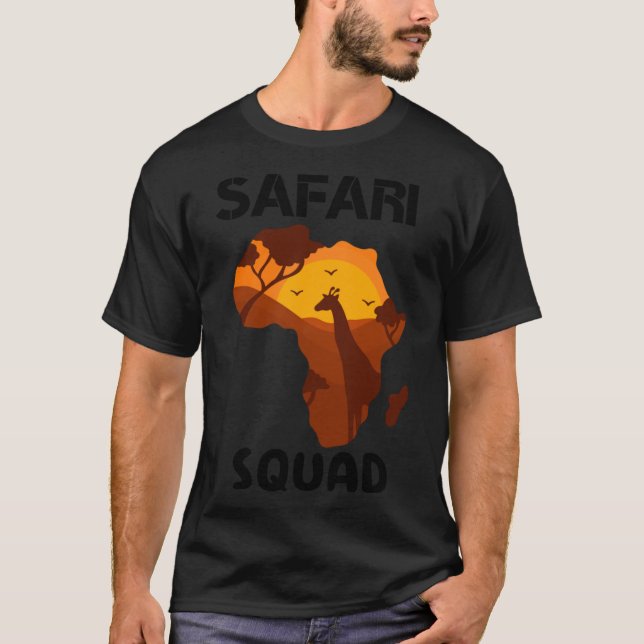 Safari Squad African Family Vacation Summer Vacay  T-Shirt (Front)