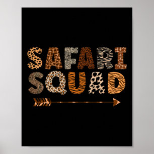 Safari Squad African Family Vacation Zoologist Ani Poster