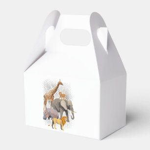 Safari Squad African Safari Animals Funny Zoo Anim Favour Box