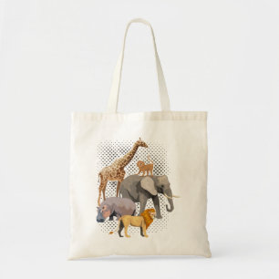 Safari Squad African Safari Animals Funny Zoo Anim Tote Bag