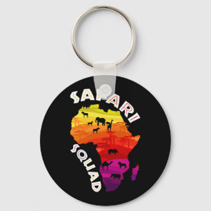 Safari Squad African Safari Animals Key Ring