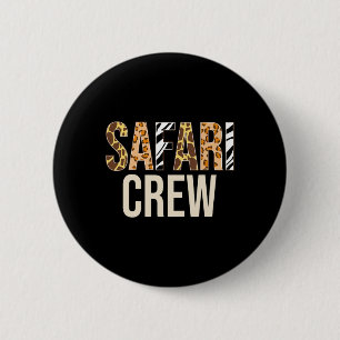 Safari Squad Animals Zoo Wildlife Zoo Halloween Co 6 Cm Round Badge