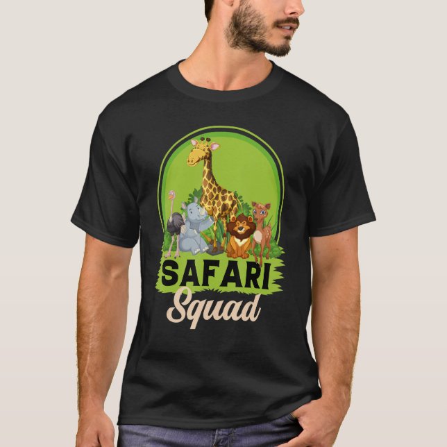 Safari Squad Zoo Animals T-Shirt (Front)