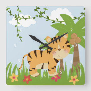 Safari Square Wall Clock