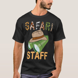Safari Staff  Safari Birthday  Zoo Birthday T-Shirt