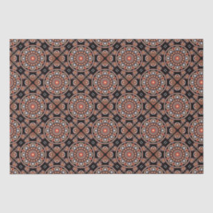 Safari Sunset Bohemian Star Fall Mandala Tiled Tissue Paper