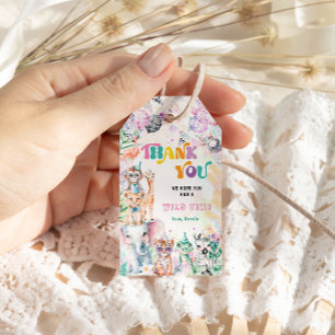 Safari Thank You Favour Jungle Party Animals Gift Tags