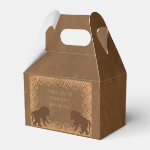 Safari Theme Baboon Party Favour Box