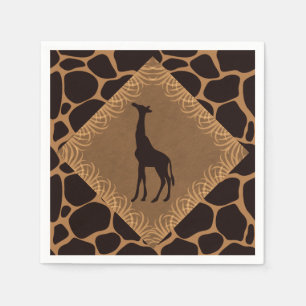 Safari Theme Giraffe Napkin