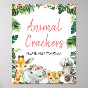 Safari Themed Birthday Party Poster Sign