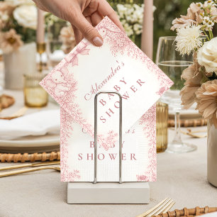 Safari Toile Baby Shower Napkin