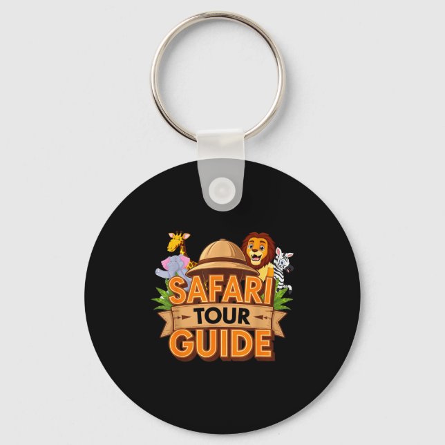 Safari Tour Guide Costume Africa Safari Clothes Wo Key Ring (Front)