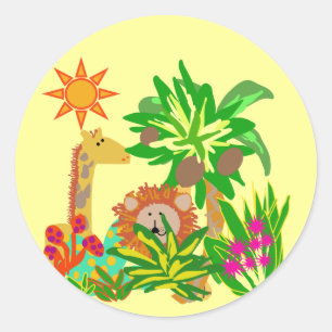 Safari Tshirts and Gifts Classic Round Sticker