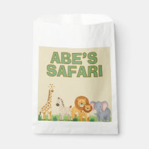 Safari upsherin birthday Favour Bags