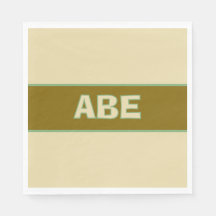 Safari upsherin birthday napkin