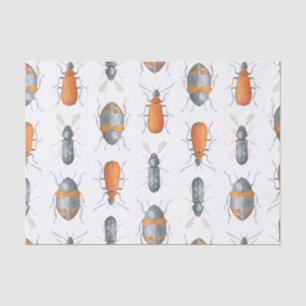 Safari Watercolor Bugs Pattern Tissue Paper
