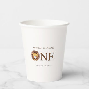 Safari wild one 1st birthday  paper cups